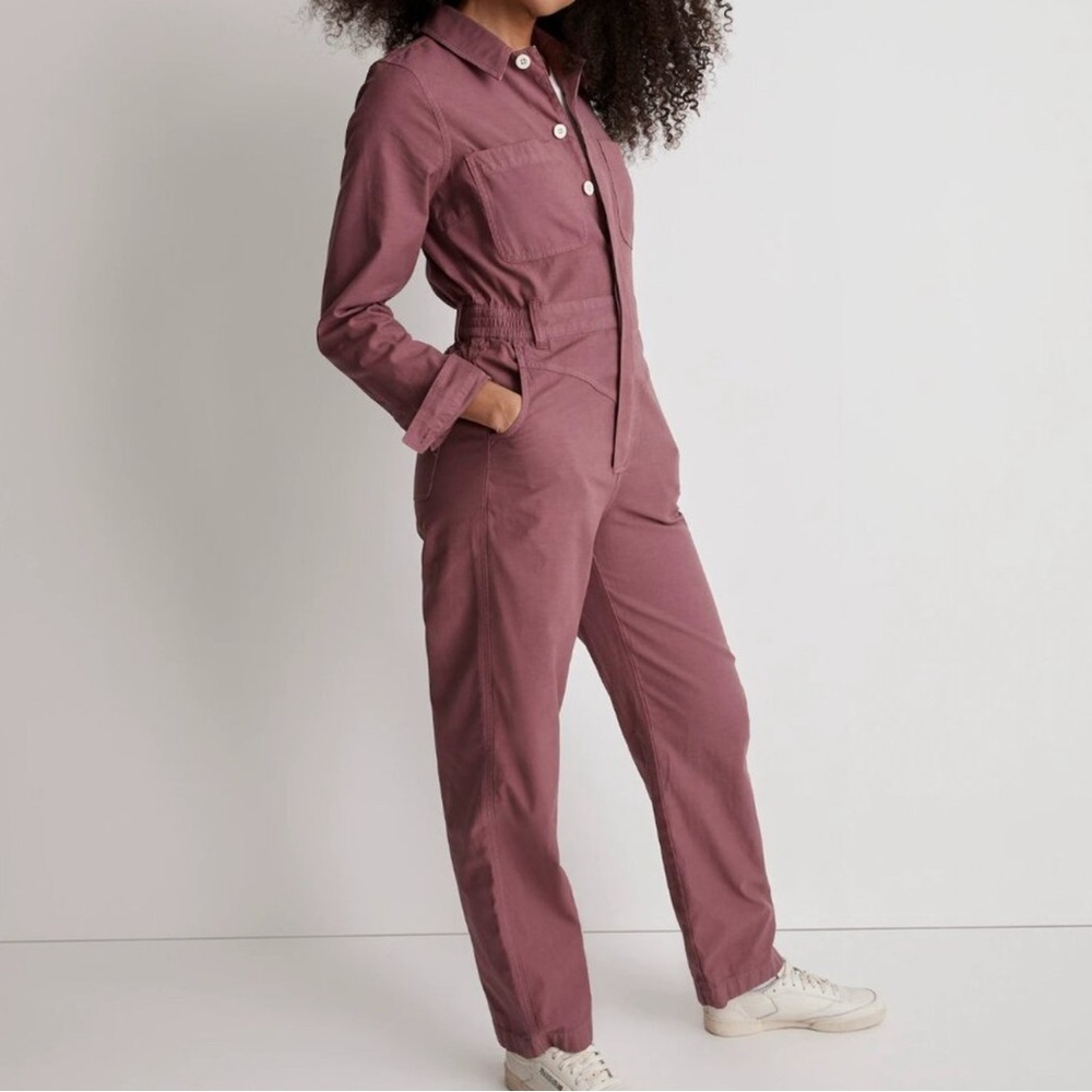 Madewell Pressed Grape Jumpsuit